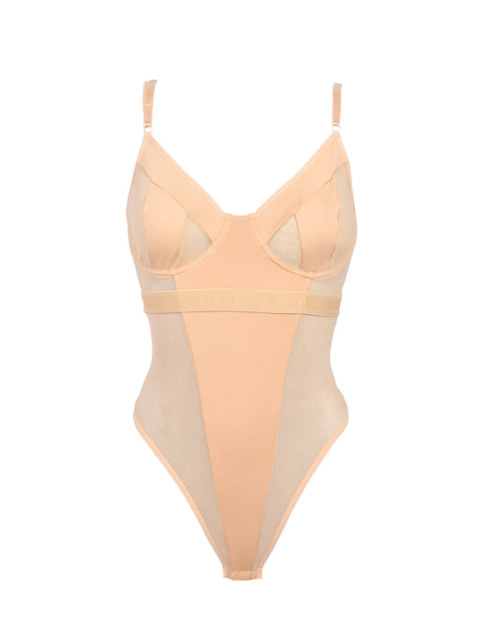 One-Piece Lingerie In Beige